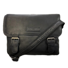 Load image into Gallery viewer, Genuine Leather Shoulder Bag Hill Burry - VB100155-3343 - Vintage Leather Black