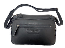 Load image into Gallery viewer, Genuine Leather Shoulder Bag Hill Burry - VB10021-4067- Crossbody Bag - Vintage Leather Black