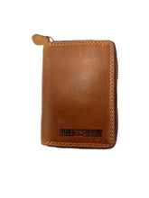 Load image into Gallery viewer, Genuine Leather Wallet Zipper - VL777016-CC5015MZ - Vintage Leather Brown