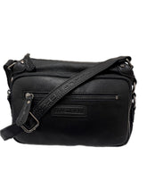 Load image into Gallery viewer, Genuine Leather Shoulder Bag Hill Burry - VB10021-4067- Crossbody Bag - Vintage Leather Black
