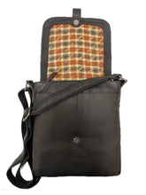Load image into Gallery viewer, Genuine Leather Shoulder Bag Hill Burry - VB10014-3095- Crossbody Bag - Vintage Leather Black