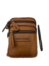 Load image into Gallery viewer, Genuine Leather Shoulder Bag Hill Burry - VB10013 - 3192 - Crossbody - Vintage Leather Brown