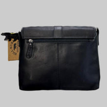 Load image into Gallery viewer, Genuine Leather Shoulder Bag Hill Burry - VB10065-3094- Crossbody Bag - Vintage Leather Black