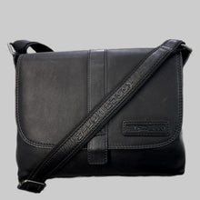 Load image into Gallery viewer, Genuine Leather Shoulder Bag Hill Burry - VB10065-3094- Crossbody Bag - Vintage Leather Black
