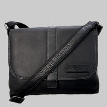 Load image into Gallery viewer, Genuine Leather Shoulder Bag Hill Burry - VB10065-3094- Crossbody Bag - Vintage Leather Black