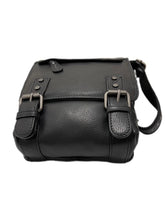 Load image into Gallery viewer, Genuine Leather Shoulder Bag Hill Burry - VB10010-3183 - Crossbody Bag - Vintage Leather Black
