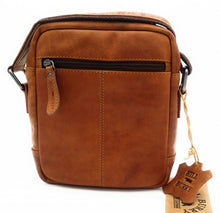 Load image into Gallery viewer, Genuine Leather Shoulder Bag Hill Burry -VB10010- HT-05- Crossbody Bag - Vintage Leather Brown