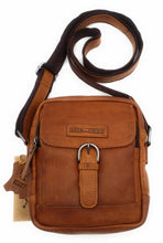 Load image into Gallery viewer, Genuine Leather Shoulder Bag Hill Burry -VB10010- HT-05- Crossbody Bag - Vintage Leather Brown