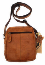 Load image into Gallery viewer, Genuine Leather Shoulder Bag Hill Burry -VB10010- HT-05- Crossbody Bag - Vintage Leather Brown