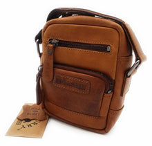 Load image into Gallery viewer, Genuine Leather Shoulder Bag Hill Burry -VB100133-3192- crossbody - vintage leather brown