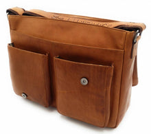 Load image into Gallery viewer, Genuine Leather Shoulder Bag Hill Burry - VB10062 - 3062B- Vintage Leather Brown