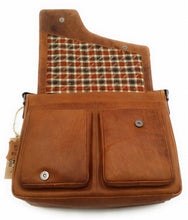 Load image into Gallery viewer, Genuine Leather Shoulder Bag Hill Burry - VB10062 - 3062B- Vintage Leather Brown