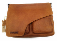 Load image into Gallery viewer, Genuine Leather Shoulder Bag Hill Burry - VB10062 - 3062B- Vintage Leather Brown