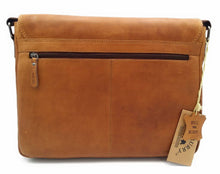 Load image into Gallery viewer, Genuine Leather Shoulder Bag Hill Burry - VB10062 - 3062B- Vintage Leather Brown