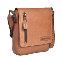 Load image into Gallery viewer, Genuine Leather Shoulder Bag Hill Burry - VB10041-3069S - Crossbody Bag - Vintage Leather Brown