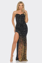 Load image into Gallery viewer, Corset sequin dress
