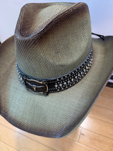 Load image into Gallery viewer, Rhinestone Olive Green Cowboy Hat

