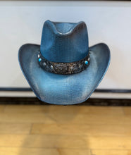 Load image into Gallery viewer, Blue Western Cowboy Hat
