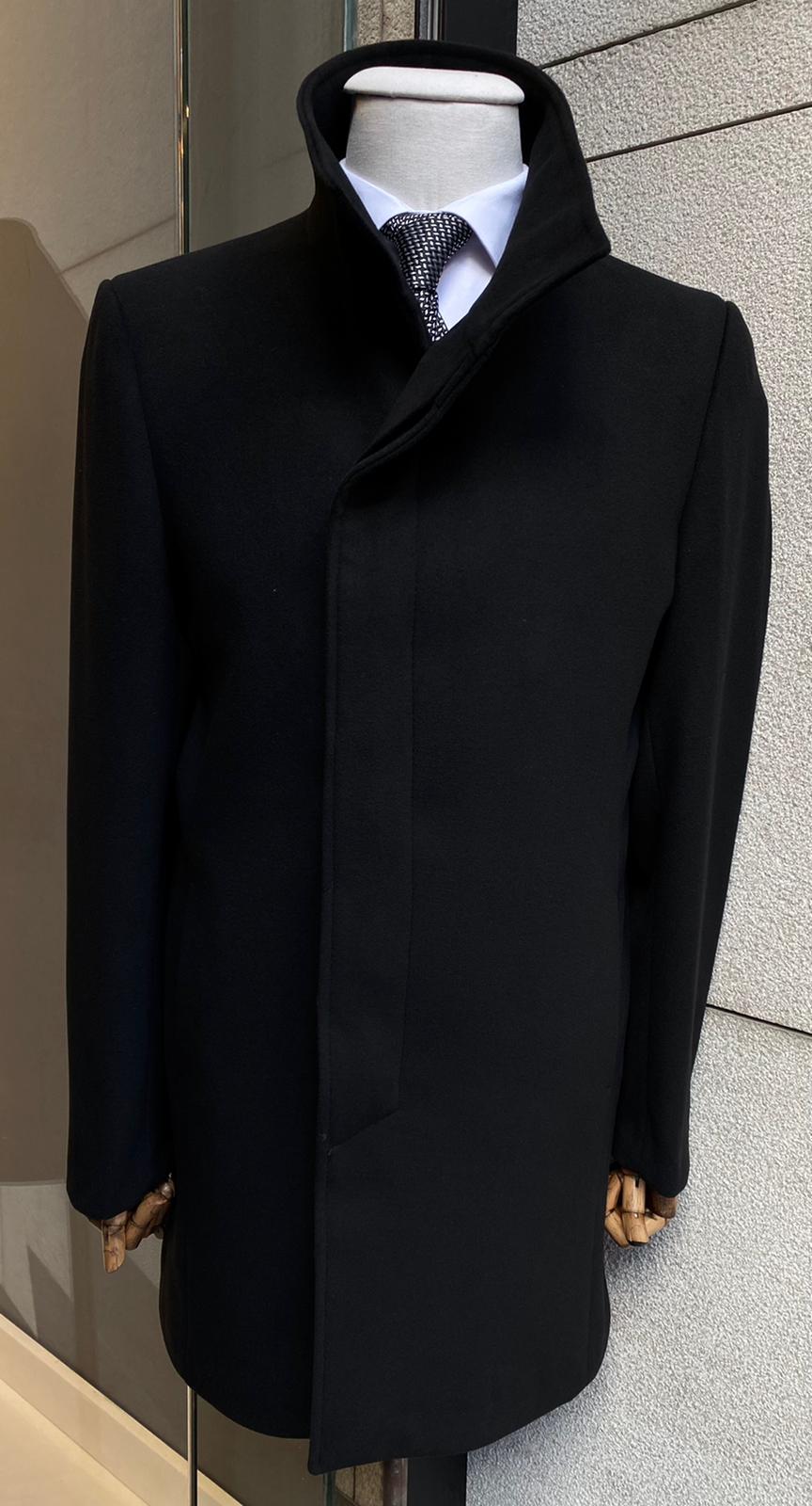 Men's Melton Wool Blend Topcoat – Gabbiano Los Angeles