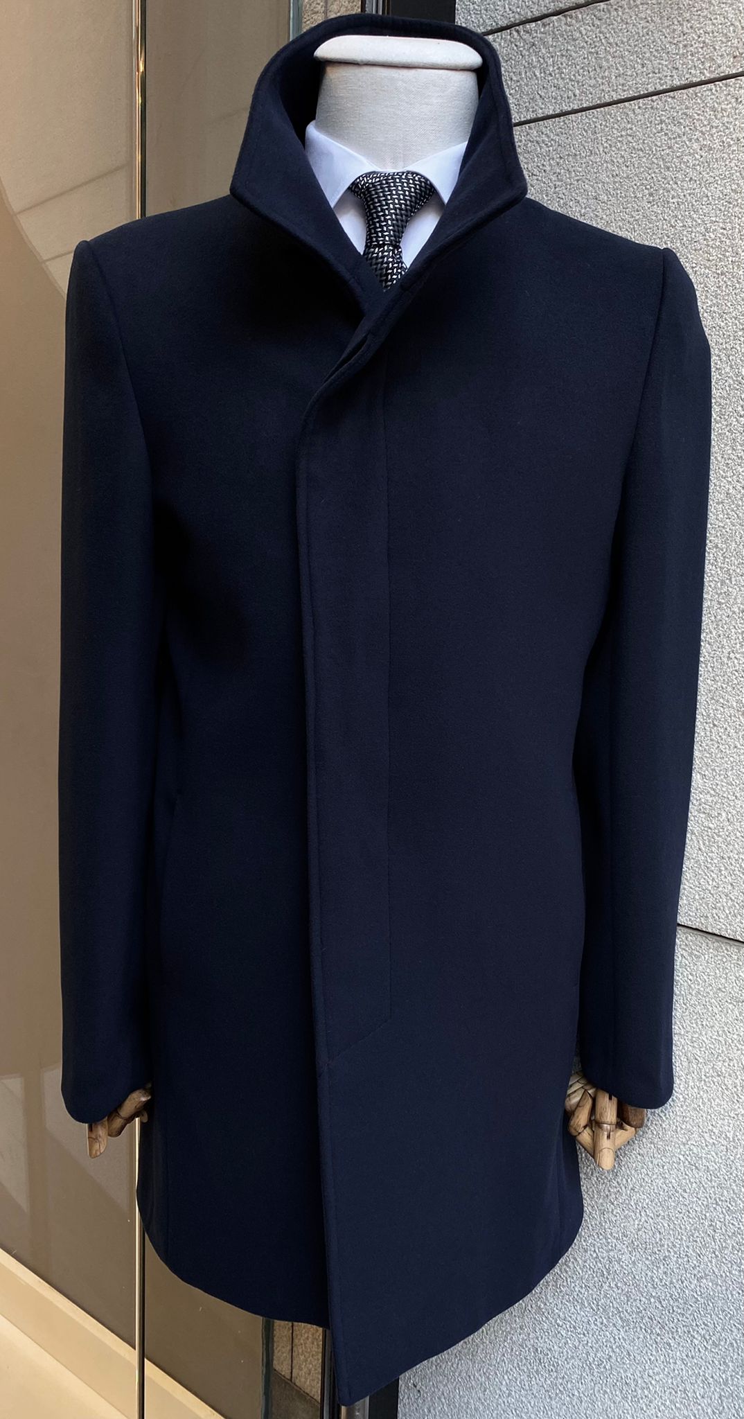 ジャケット・アウター Overcoat Wool Melton Overcoat Wool Melton Overcoat Midnight – Envoy of Belfast