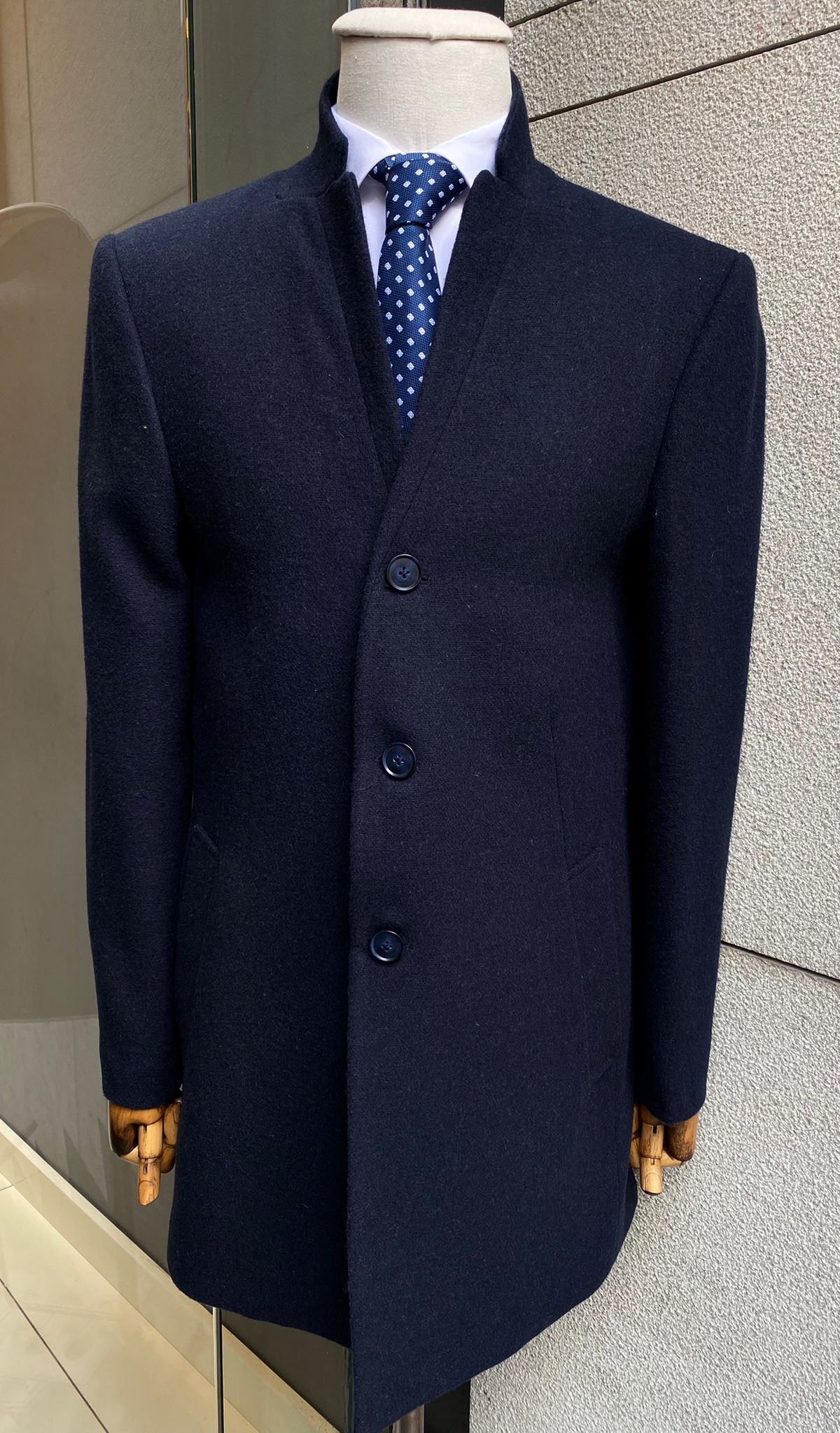 mens wool dress coat Wool Blend Topcoat