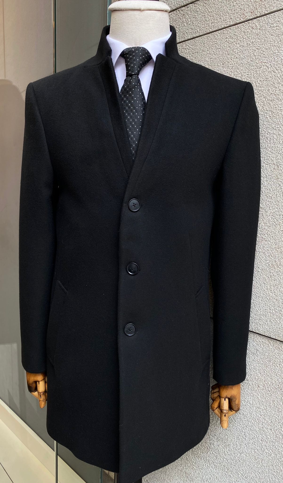 mens wool dress coat Men's Classic Fit Wool Coat – Gabbiano Los Angeles