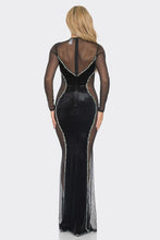 Load image into Gallery viewer, Velvet Mesh Night Out Dress
