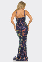 Load image into Gallery viewer, Sequin Mermaid Sleeveless Maxi Dress
