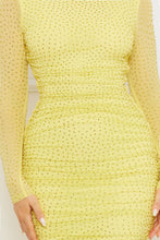 Load image into Gallery viewer, Lily Yellow Mesh Dress
