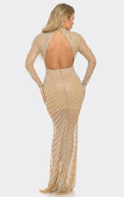 Load image into Gallery viewer, Nude Allure Crystal Dress
