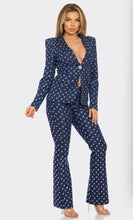 Load image into Gallery viewer, Glam Denim Blue Blazer &amp; Trouser Set
