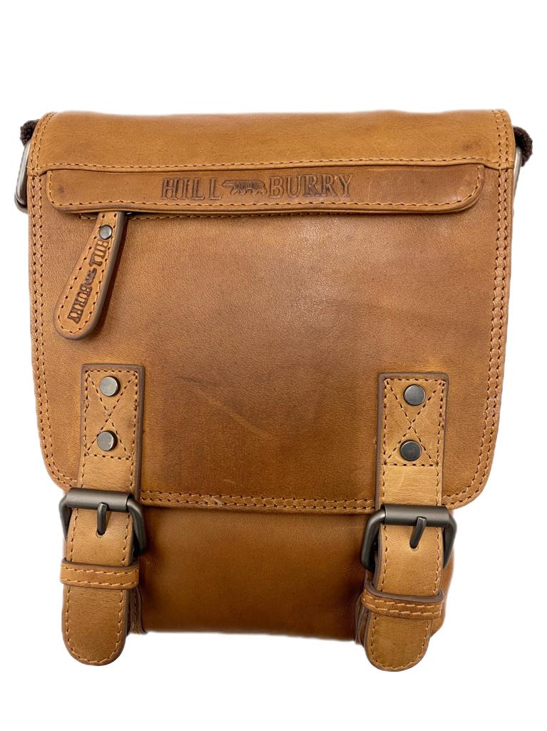 Genuine Leather Shoulder Bag Hill Burry - VB10010-3183 - Crossbody Bag - Vintage Leather Brown