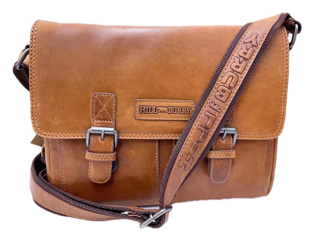 Genuine Leather Shoulder Bag Hill Burry - VB10019-3382 - Vintage Leather Brown