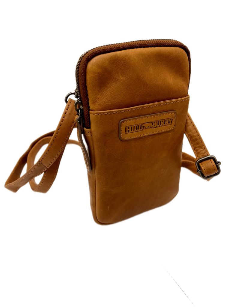 Genuine Leather Shoulder Bag Hill Burry - VB10029 -15097- Crossbody Bag - Vintage Leather Brown