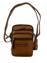 Load image into Gallery viewer, Genuine Leather Shoulder Bag Hill Burry - VB10013 - 3192 - Crossbody - Vintage Leather Brown
