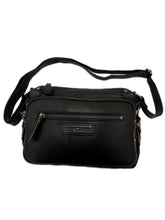 Load image into Gallery viewer, Genuine Leather Shoulder Bag Hill Burry - VB10021-4067- Crossbody Bag - Vintage Leather Black
