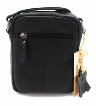 Load image into Gallery viewer, Genuine Leather Shoulder Bag Hill Burry - VB10089 - 3169 - Crossbody - Vintage Leather Black
