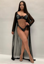 Load image into Gallery viewer, 3-Piece Crystal Bikini Set (Black)
